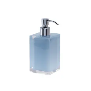 Gedy G-Rainbow  настольный дозатор с загнутым носом   хром - небесно-голубой