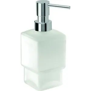 Gedy G-Lounge  настольный стеклянный дозатор  помпа  хром