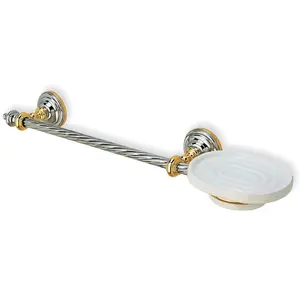 Stil Haus Giunone  полотенцедержатель + керамическая мыльница   золото