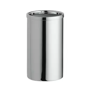 Surya Metall  круглый металлический стакан для ватных палочек 5хh8 5 см   золото