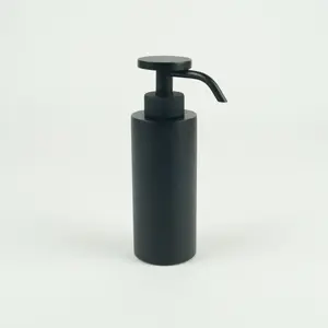 Surya Metall  круглый металлический дозатор с помпой V6   черный матовый