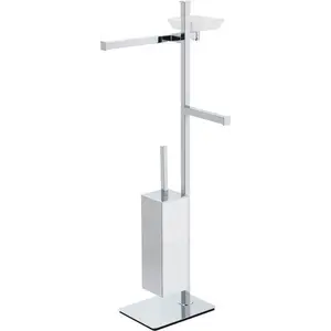 Stil Haus Urania  cтойка: дозатор + полотенцедерж. + бумагодерж.+ ёрш металлический   хром