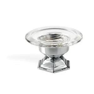 Stil Haus Marte  настольная стеклянная мыльница   хром