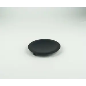 Surya Metall  круглая металлическая мыльница на ножках   черный матовый