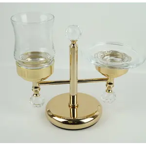 Stil Haus Smart Light  настольная мыльница + стакан   золото