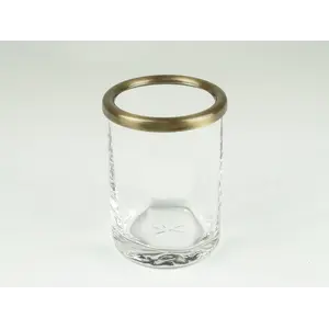 Surya Crystal  стакан   светлая бронза - стекло с эффектом волны