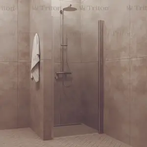 Душевая дверь в нишу Triton Уно прозрачное стекло, распашная