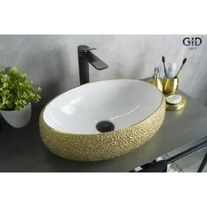 Накладная цветная раковина для ванной Gid Nc433