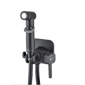 Смеситель Lemark Solo LM7165BL с гигиеническим душем, встраиваемый