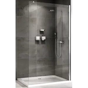 Душевая перегородка ABBER Immer Offen, хром профиль