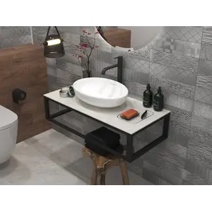 Столешница из керамогранита 1Marka LOFT  60, светло-серый МА01 Nat