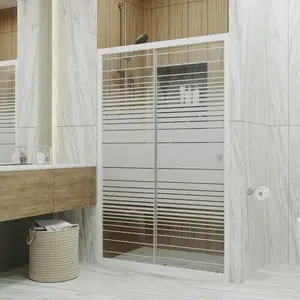 Душевая дверь в нишу Triton Слайд  прозрачное/полосы