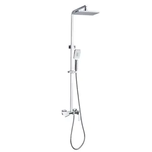 Душевая стойка ACWEN  1901A с изливом, хром