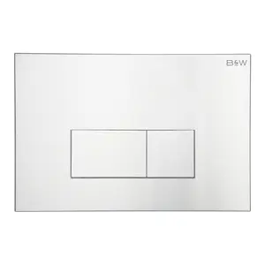 Клавиша смыва Black&White WPI-09544 серебро