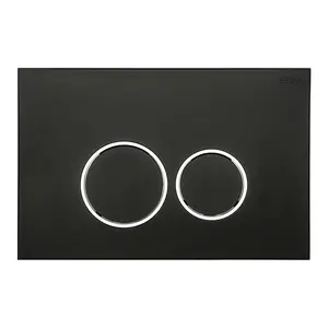 Клавиша смыва Black&White WPI-09512 черный матовый