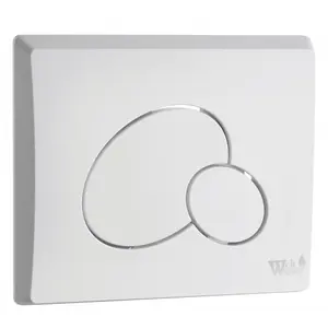 Кнопка смыва нажимная для инсталляции WW MARBERG 410 RD GL-WT круглая