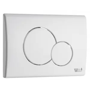 Кнопка смыва нажимная для инсталляции WW MARBERG 507 RD GL-WT  круглая