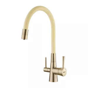 Смесители: Смеситель Lemark Comfort LM3075B-Beige для кухни с подключением к фильтру с питьевой водой 1 в магазине Акватория Смесители: Смеситель Lemark Comfort LM3075B-Beige для кухни с подключением к фильтру с питьевой водой 1 в магазине Акватория