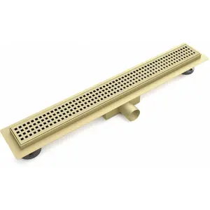 Желоб линейный ESBANO  M-NICE-60SG/70SG/80SG  матовый золотой