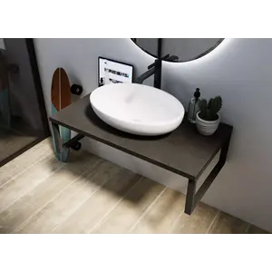 Столешница 1Marka GRUNGE LOFT  бетон темный