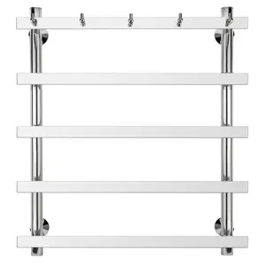 Полотенцесушитель Secado Понтида 1 К с крючками , водяной, хром