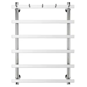 Полотенцесушитель Secado Понтида 1 К с крючками , водяной, хром