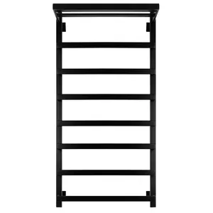 Полотенцесушитель Secado Корсано 1 СП , с полочкой , водяной, ЧЕРНЫЙ МАТОВЫЙ
