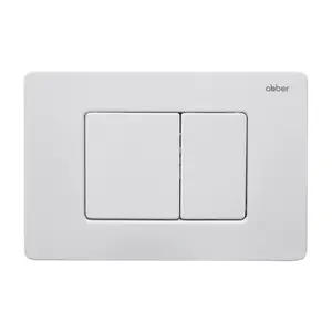 Кнопка смыва ABBER AC0120MW белая матовая