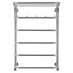 Полотенцесушитель Secado Мерида 1 КСП , с крючками и полочкой, электрический L/R хром