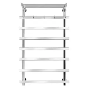 Полотенцесушитель Secado Понтида 1 КСП ,с крючками и полочкой, электрический L/R хром