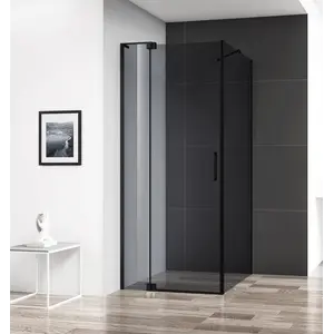 Душевой уголок CEZARES SLIDER-AH-1-GRIGIO-NERO