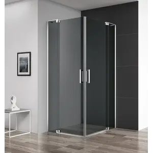 Душевой уголок CEZARES SLIDER-AH-2-GRIGIO-Cr