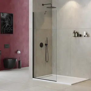 Душевая перегородка универсальная LIBERTA-L-1-TB-C-NERO