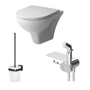 AM.PM Gem набор подвесной унитаз с гиг.душем