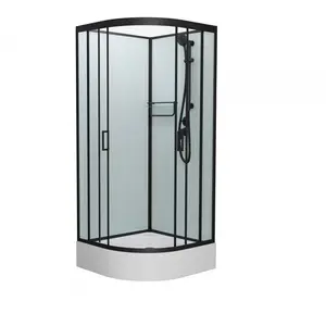 Душевая кабина Frank F400/1 М Black  матовое стекло