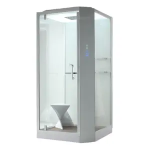 Душевая кабина прямоугольная с паром Orans SR-89101RS White  100х100 низкий поддон