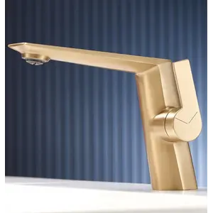 Смеситель для раковины ACWEN BN61C матовое золото