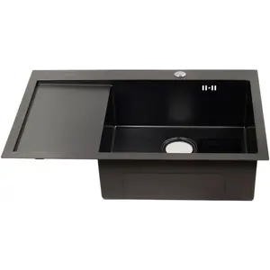 Мойка D7851HB-L MELANA ProfLine 3,0/220 ГРАФИТ врезная  левая