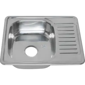 Мойка 5848 U MELANA 0,6/0,8/160 врезная  с сифоном