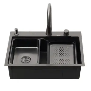 Мойка D6846B+6 MELANA ProfLine 3,0/215 ГРАФИТ врезная