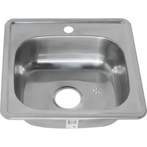 Мойка 4848 MELANA 0,6/160 врезная  с сифоном