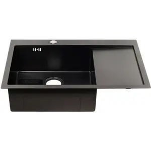 Мойка D7851HB-L MELANA ProfLine 3,0/220 ГРАФИТ врезная  левая
