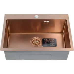 Мойка D6545HC MELANA ProfLine 3,0/220 БРОНЗА врезная