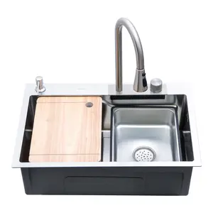 Мойка D6846H+6 MELANA ProfLine 3,0/215 САТИН врезная