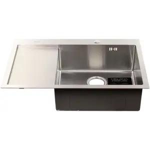Мойка D7851H-L MELANA ProfLine 3,0/220 САТИН врезная  левая