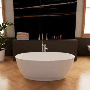 Отдельностоящая ванна Frank F6015/6016  White