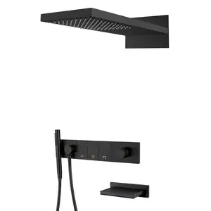 Встраиваемая  душевая система  Boheme ZODIAC 132-2-B черный