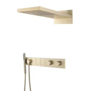 Встраиваемая  душевая система Boheme ZODIAC 133-MG матовый золото