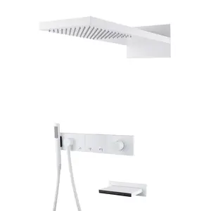 Встраиваемая  душевая система  Boheme ZODIAC 132-2-MW матовый белый