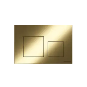 Кнопка смыва CERAMICANOVA Balance, клавиши Square, цвет брашированное золото, арт. CN12-002BG